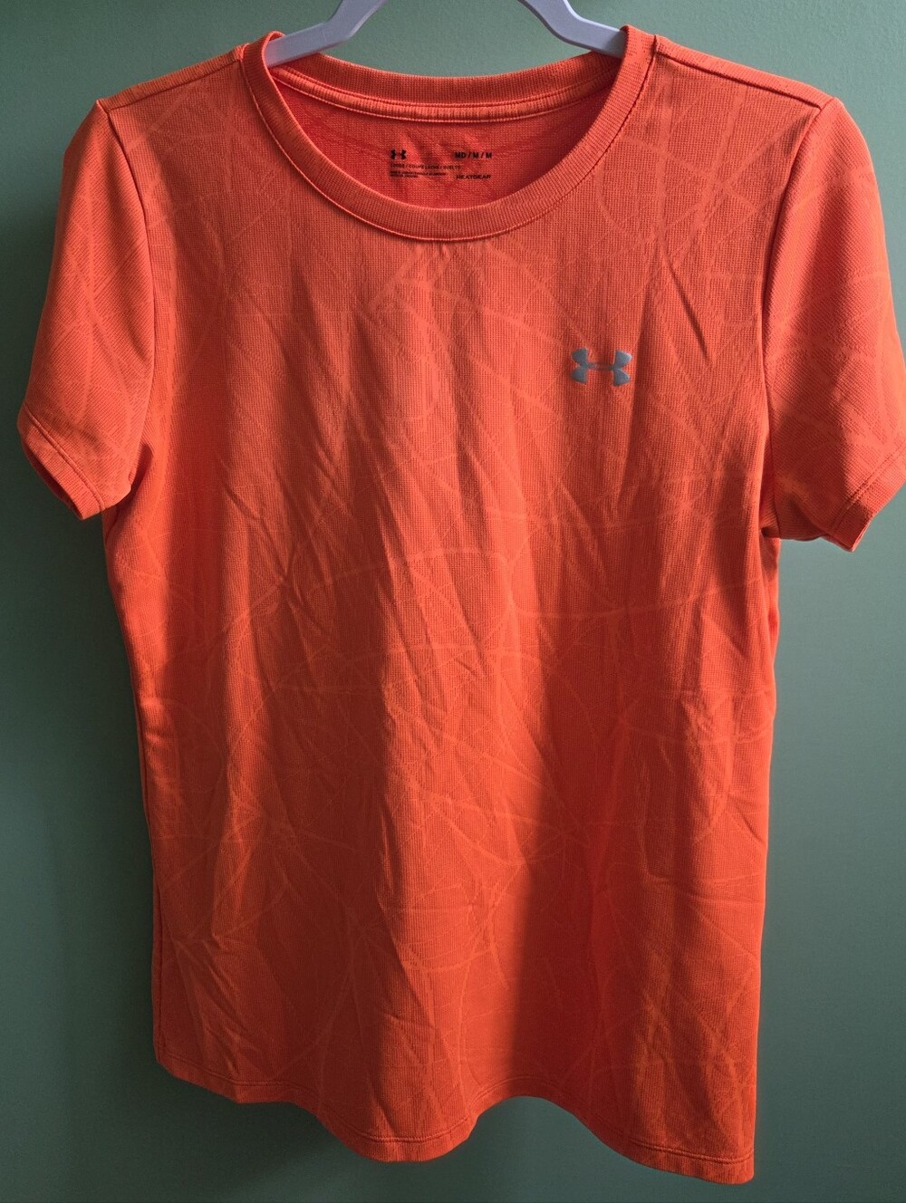 Under Armour Bright Orange Short Sleeve Performance Tee Size M